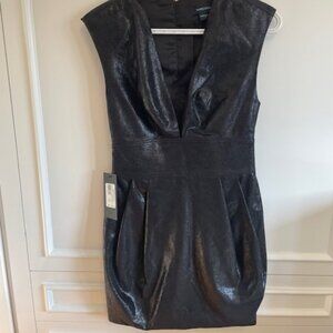 Structured Shimmer Party Dress